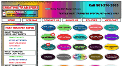 Desktop Screenshot of creativetransfers.net